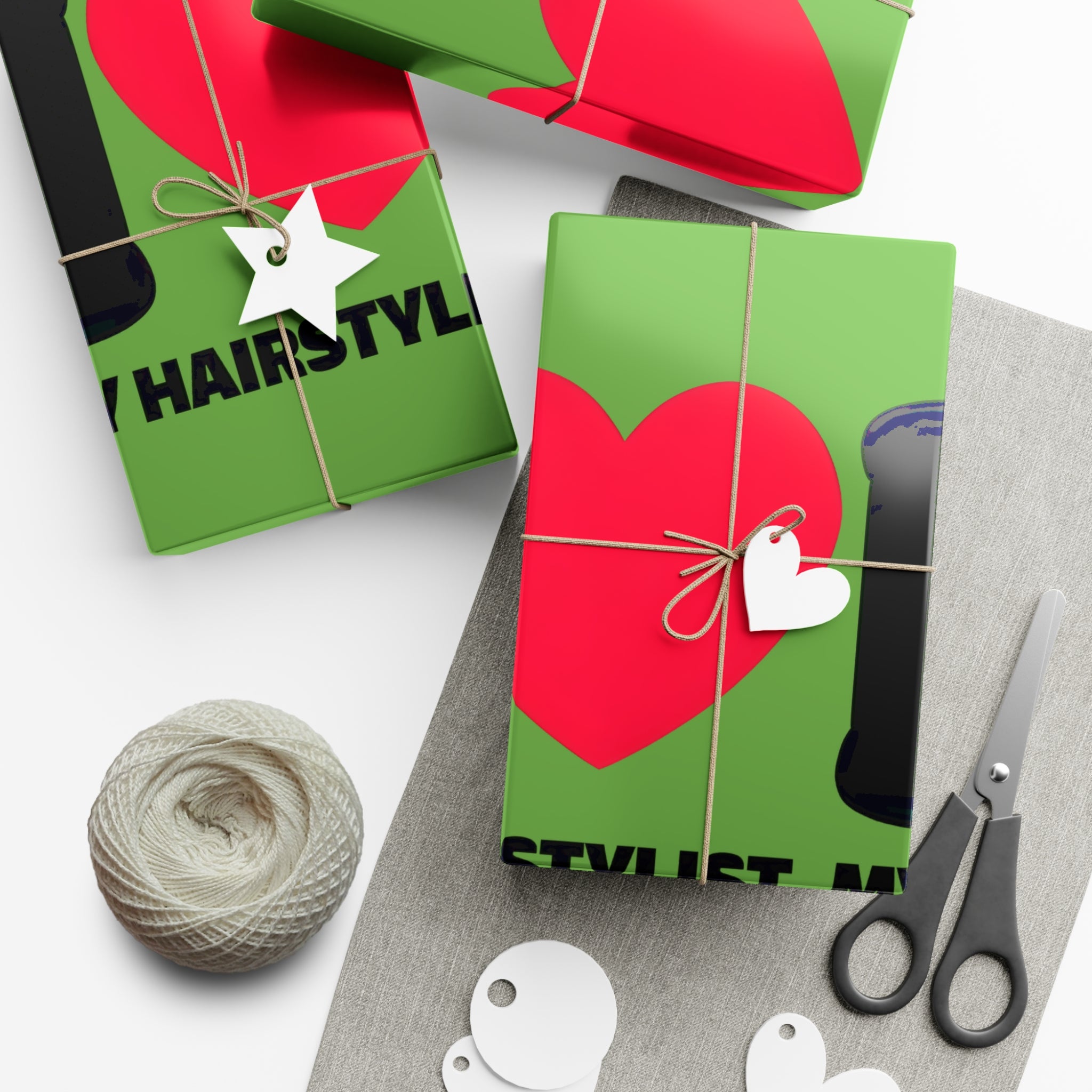 Copy of Gift Wrap Papers - Pixie Cuts Design for Hair Enthusiasts and Gift Wrapping Enthusiasts Printify