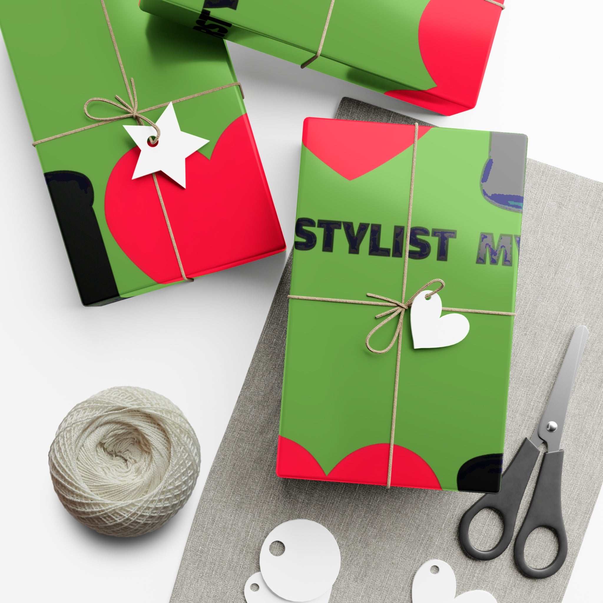 Copy of Gift Wrap Papers - Pixie Cuts Design for Hair Enthusiasts and Gift Wrapping Enthusiasts Printify